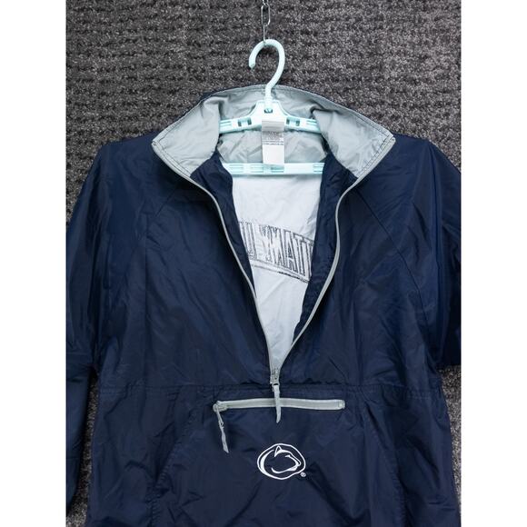 Penn State Nittany Lions Windbreaker Jacket Womens XL Blue Hooded Adidas NCAA - Picture 8 of 15